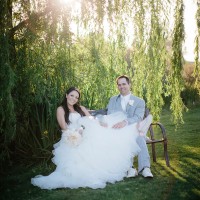 Married couple posing