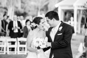 Recently married couple celebrating at Moorpark Country Club